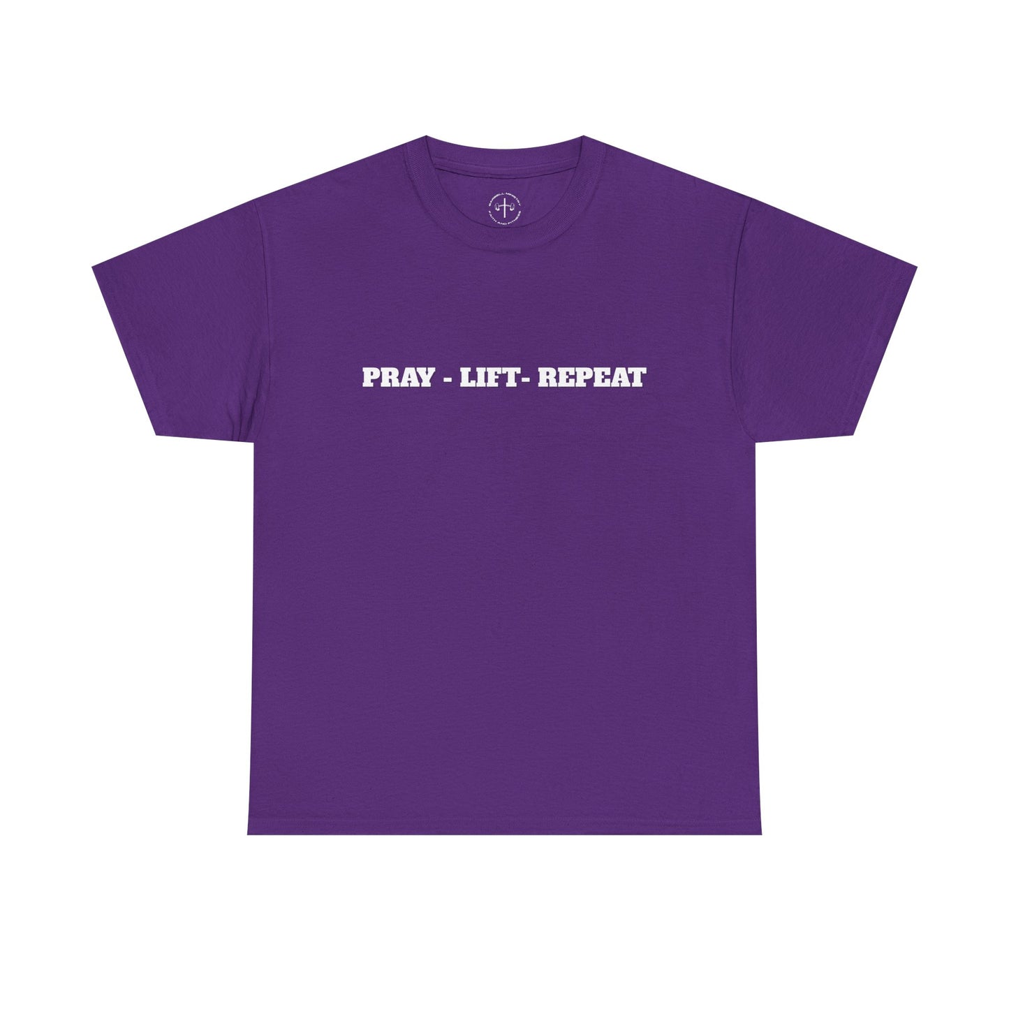 Christian Fitness Tee - Pray Lift Repeat Unisex Shirt