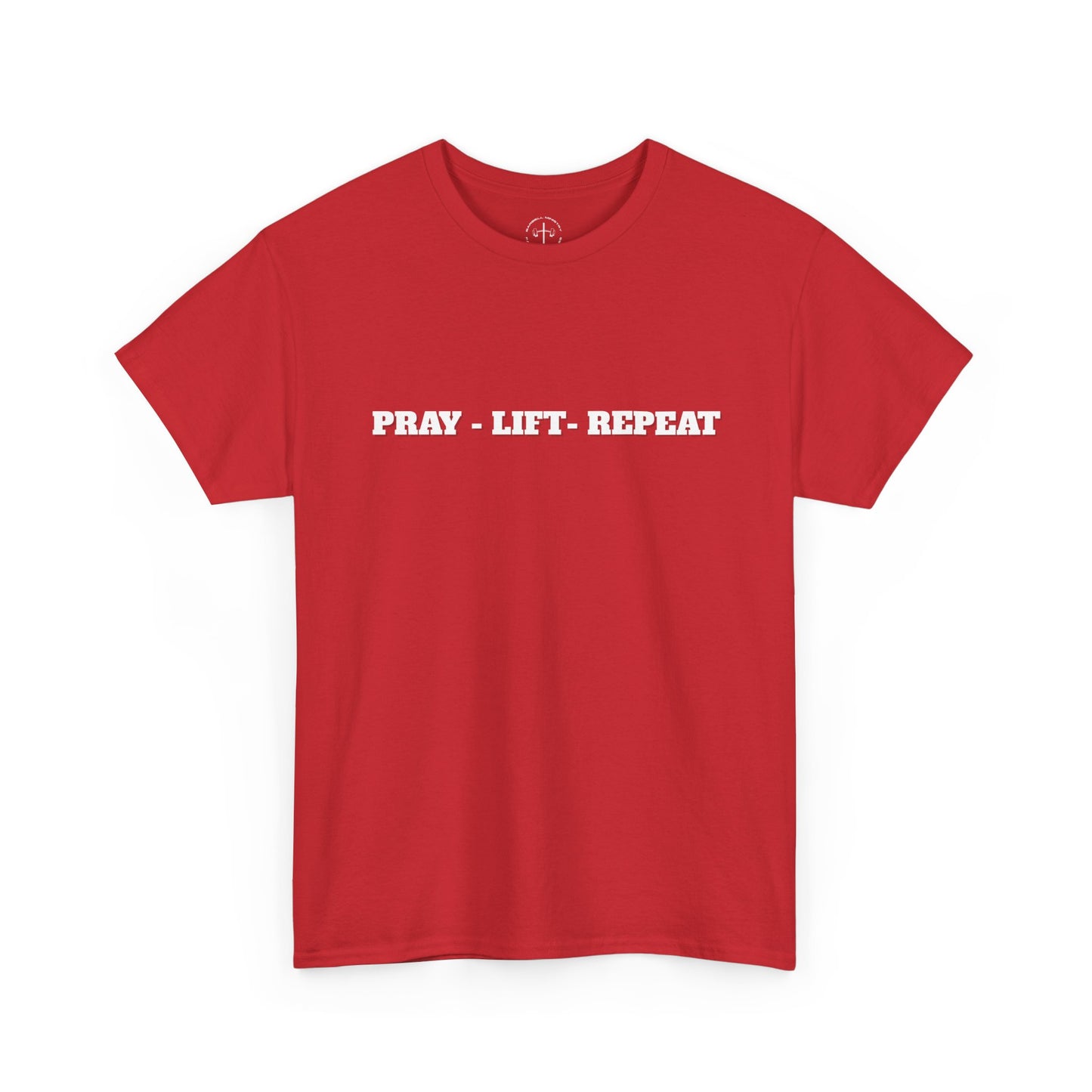 Christian Fitness Tee - Pray Lift Repeat Unisex Shirt