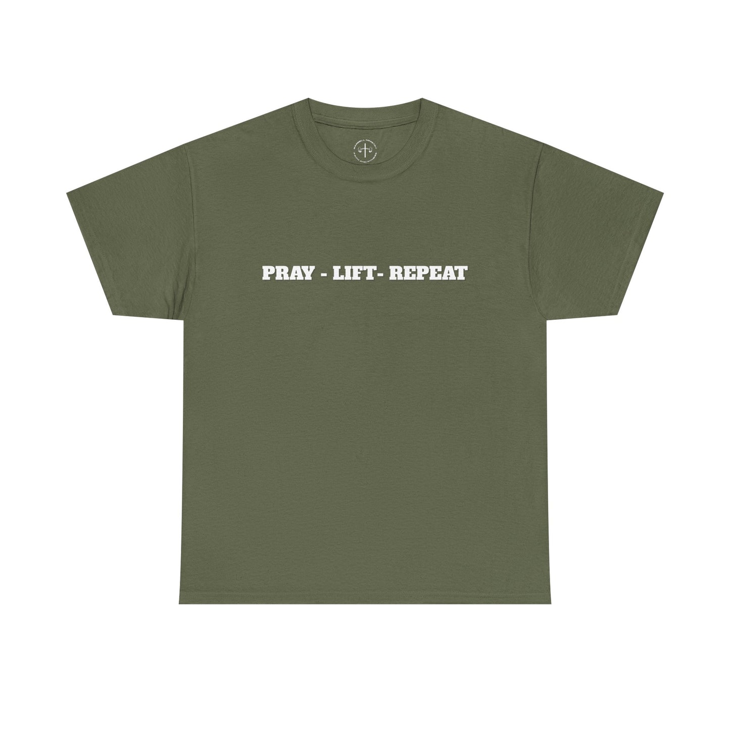 Christian Fitness Tee - Pray Lift Repeat Unisex Shirt