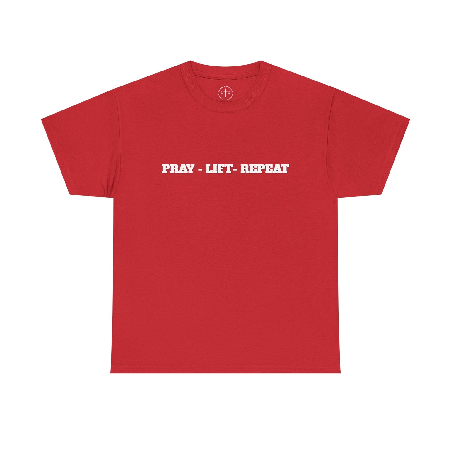 Christian Fitness Tee - Pray Lift Repeat Unisex Shirt