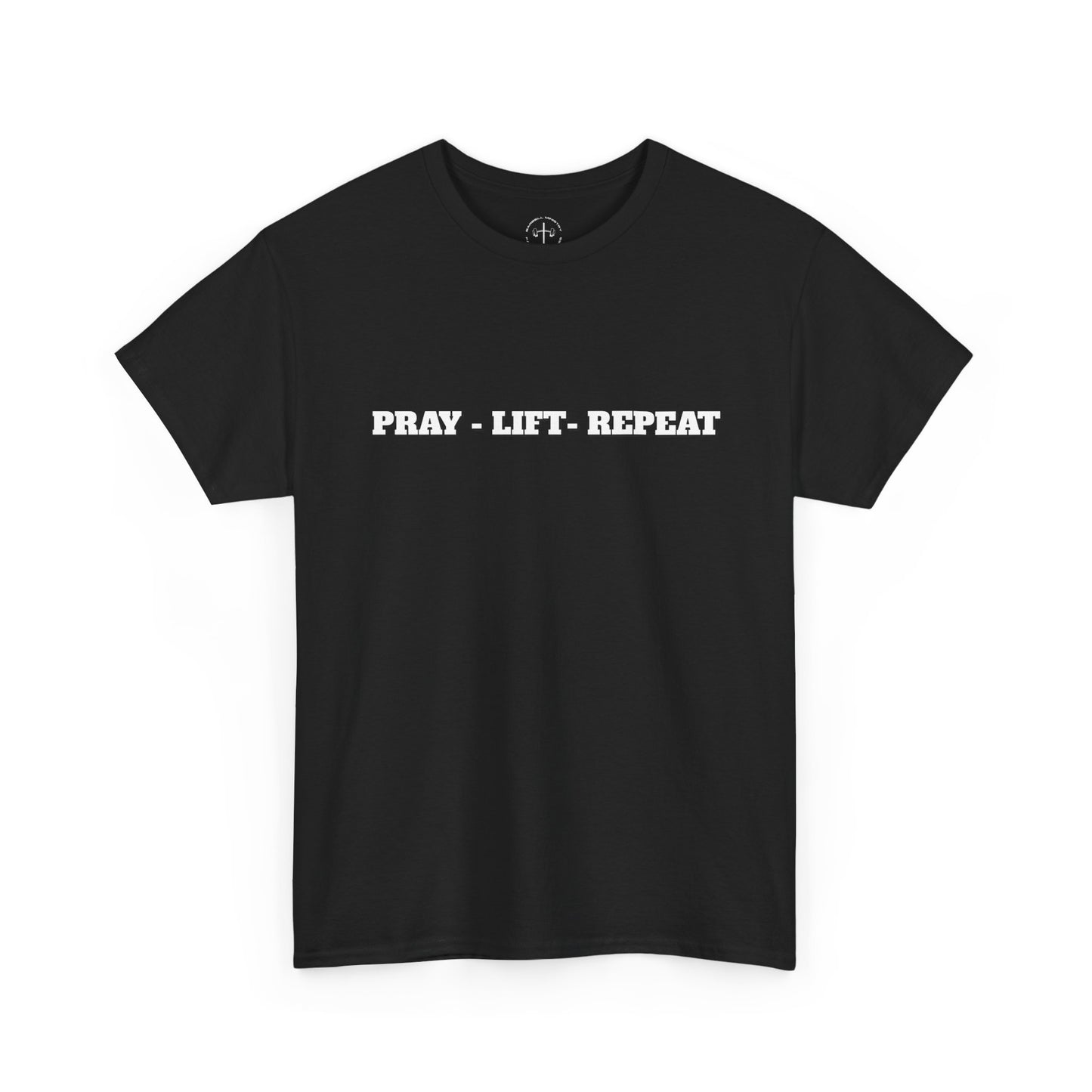 Christian Fitness Tee - Pray Lift Repeat Unisex Shirt