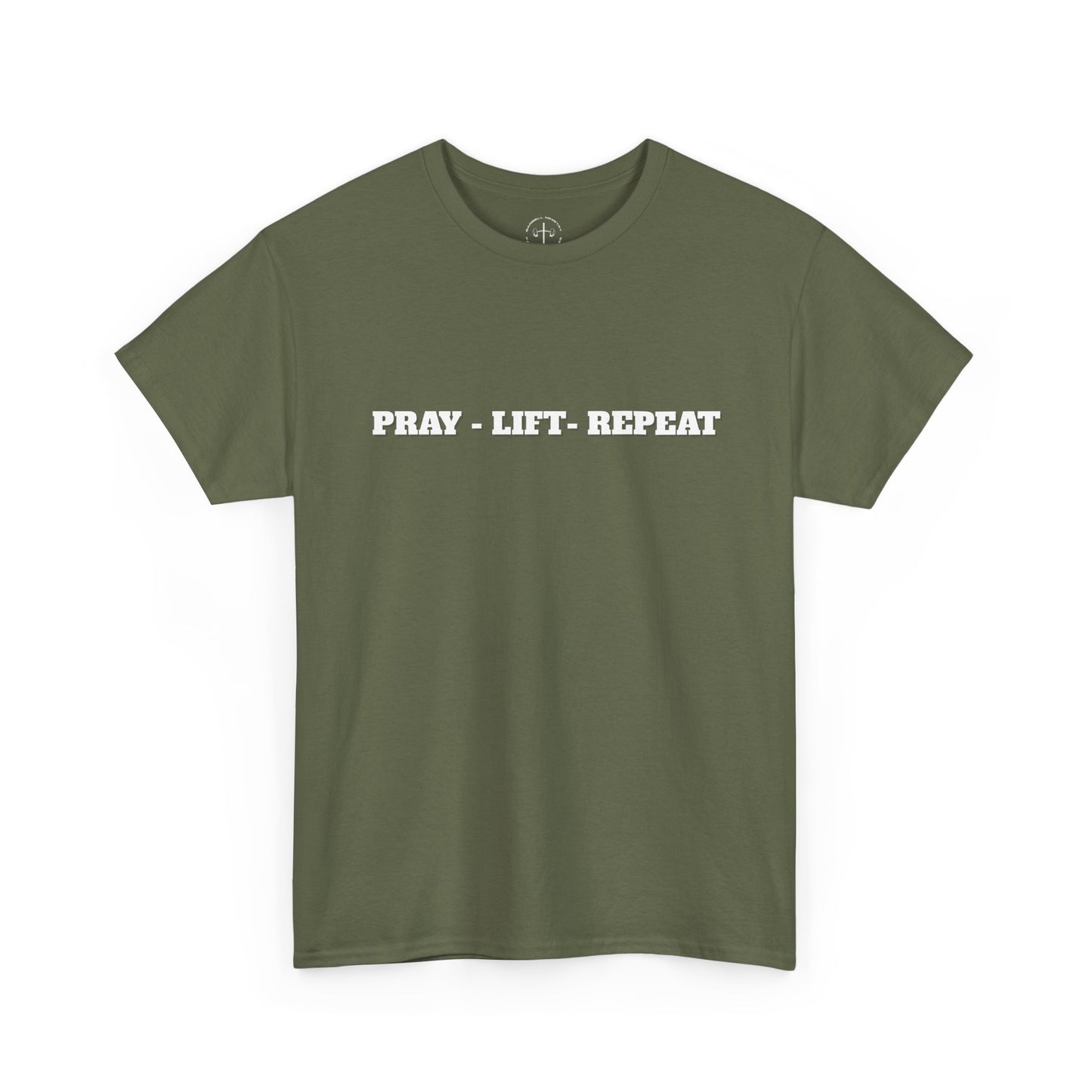 Christian Fitness Tee - Pray Lift Repeat Unisex Shirt