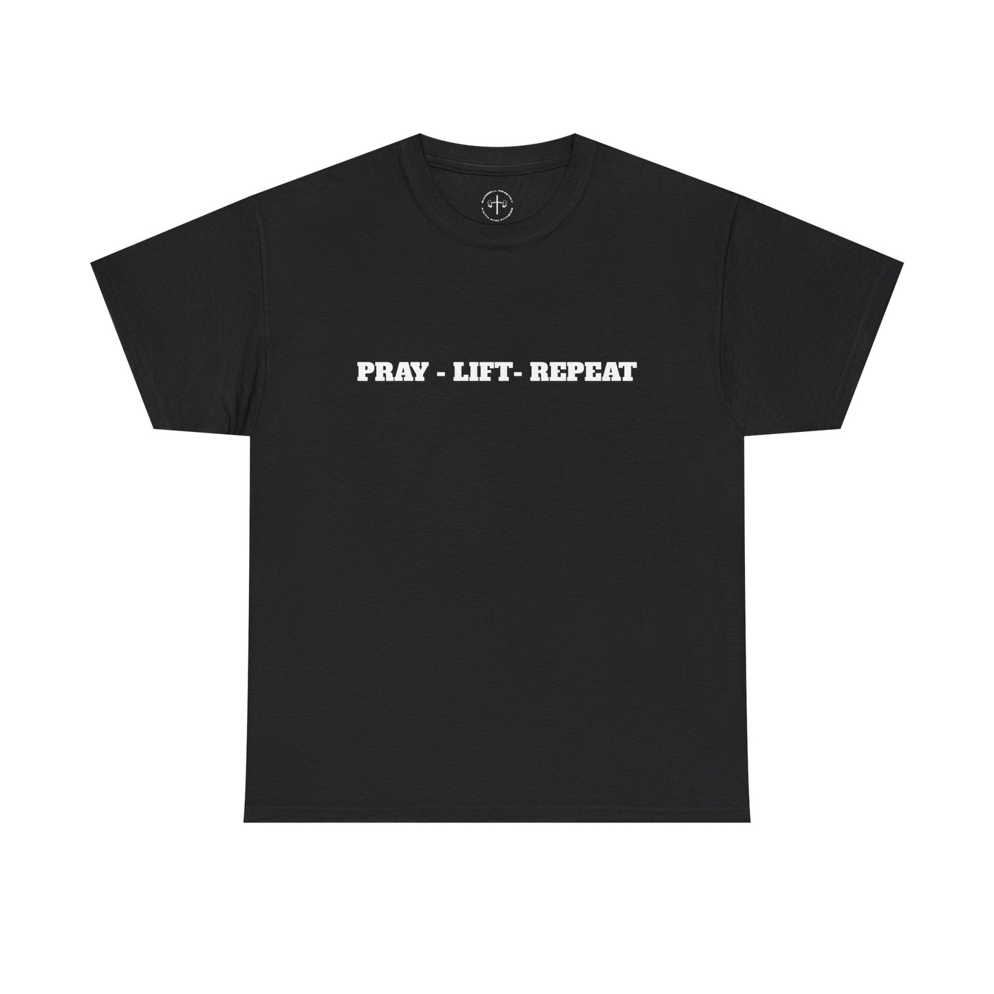 Christian Fitness Tee - Pray Lift Repeat Unisex Shirt